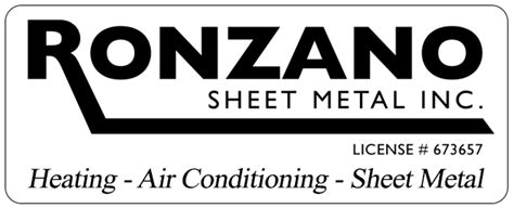 Ronzano Sheet Metal Inc, Air Conditioner & Furnace Repair